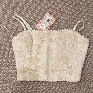 Ecru Harlow Crop Top